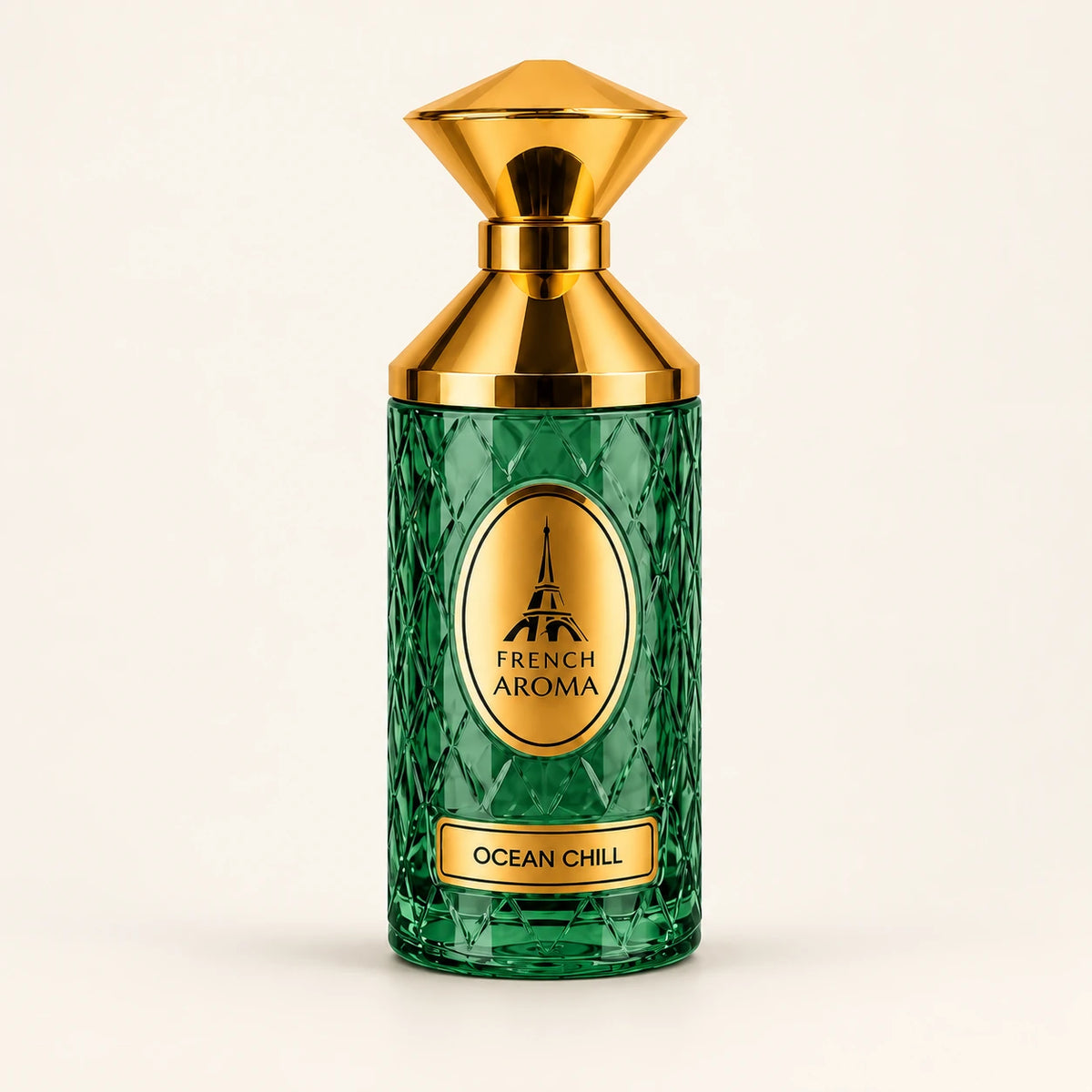 French Aroma Ocean Chill Extrait de Parfum 100ml on a plain ivory studio background