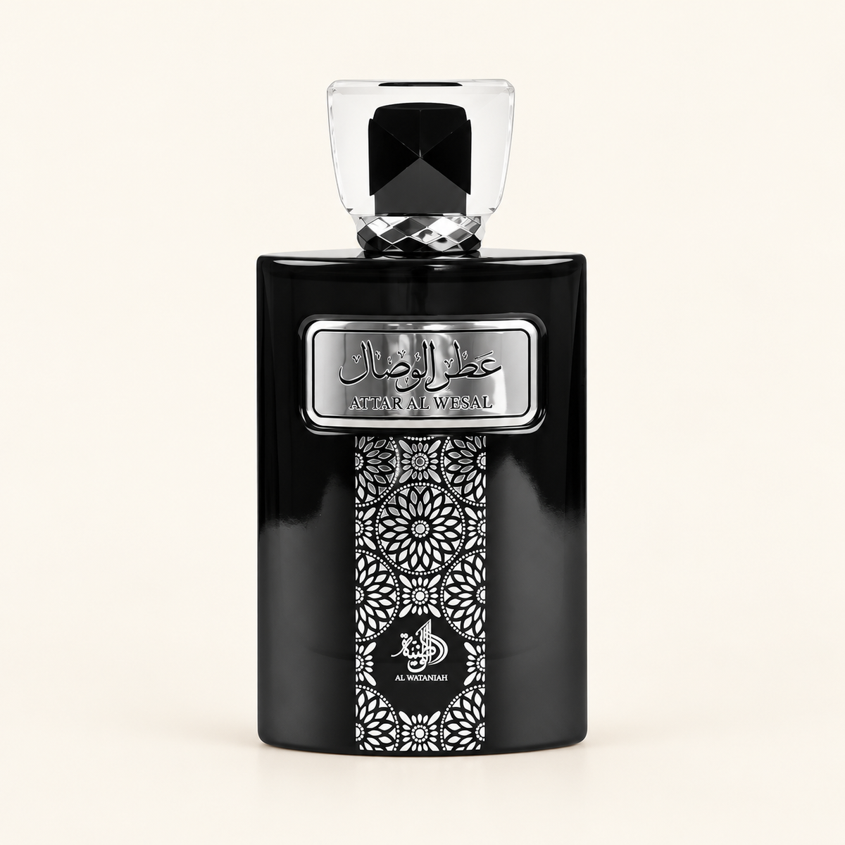 Al Wataniah Attar Al Wesal Eau de Parfum 100ml on a consistent ivory studio background
