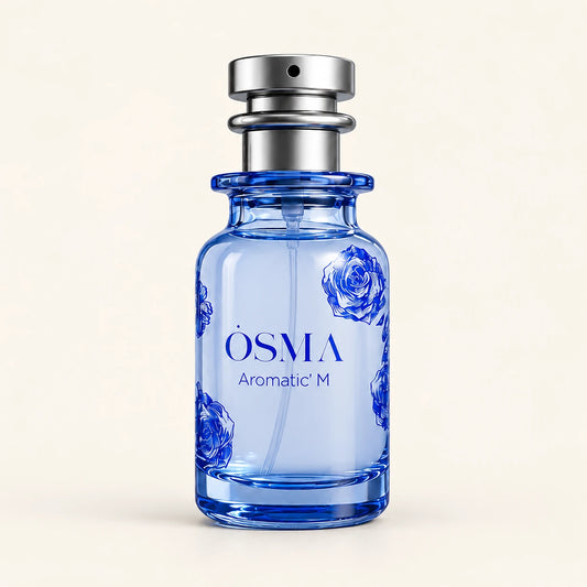 OSMA Aromatic M Eau de Parfum 75ml on a plain ivory studio background