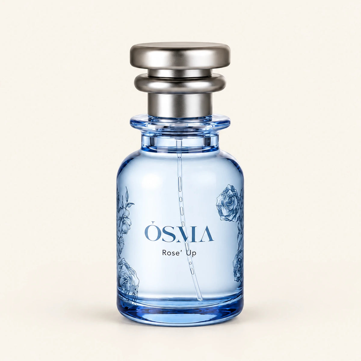 OSMA Rose P Eau de Parfum 75ml on a plain ivory studio background