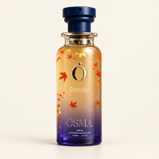 OSMA Bonsoir Eau de Parfum 150ml on a plain ivory studio background