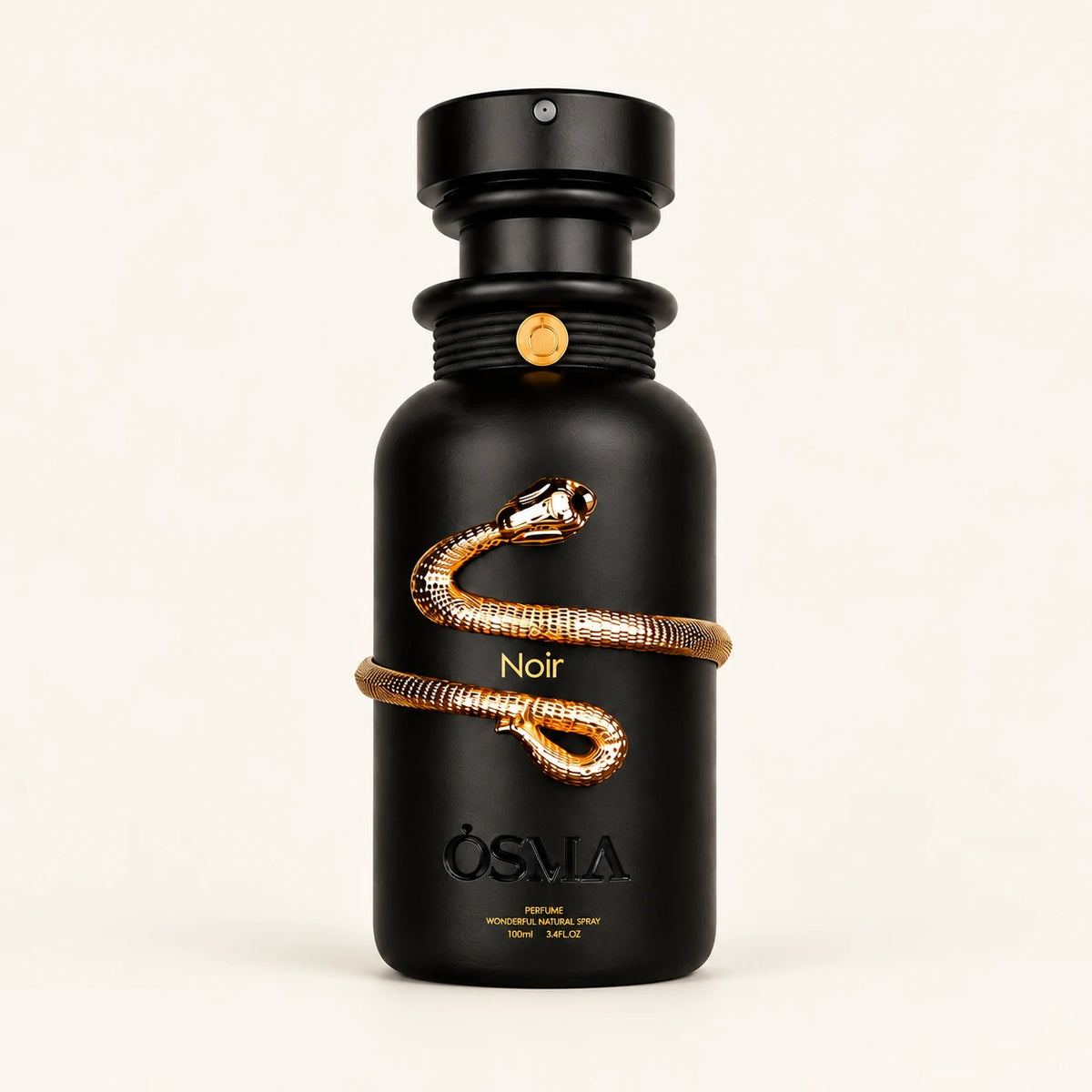OSMA Noir Eau de Parfum 100ml on a plain ivory studio background
