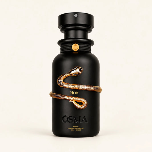 OSMA Noir Eau de Parfum 100ml on a plain ivory studio background