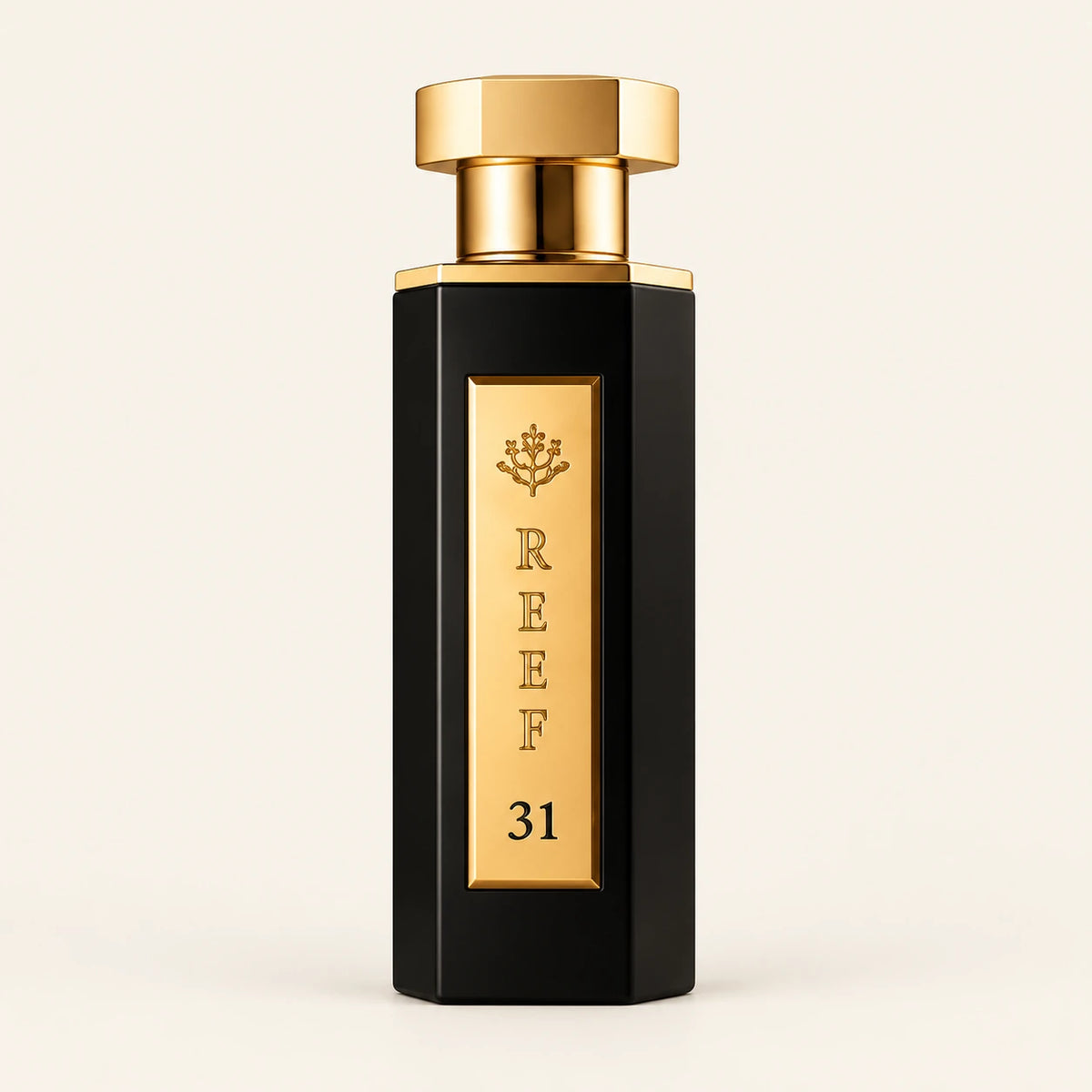 REEF 31 Eau de Parfum 100ml on a plain ivory studio background