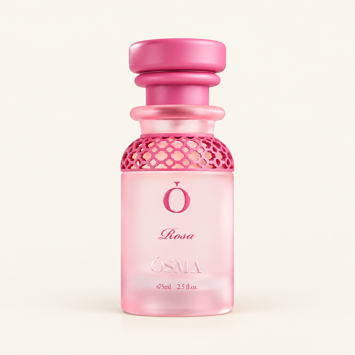 OSMA Rosa Eau de Parfum 75ml on a consistent ivory studio background