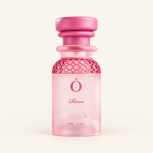 OSMA Rosa Eau de Parfum 75ml on a consistent ivory studio background