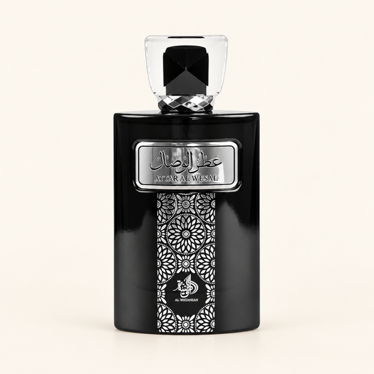 Al Wataniah Attar Al Wesal Eau de Parfum 100ml on a consistent ivory studio background